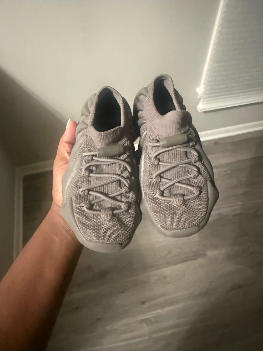 Yeezy 450 Kids Slip-On Sneakers in Grey